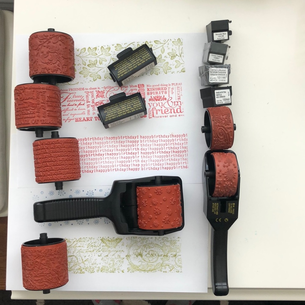 2 x Stampin’ up Stampin’ around wheels & inks